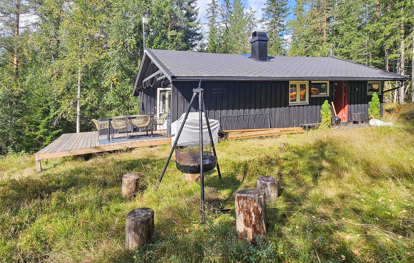 Ferienhaus für 5 Personen mit Terrasse in Krødsherad