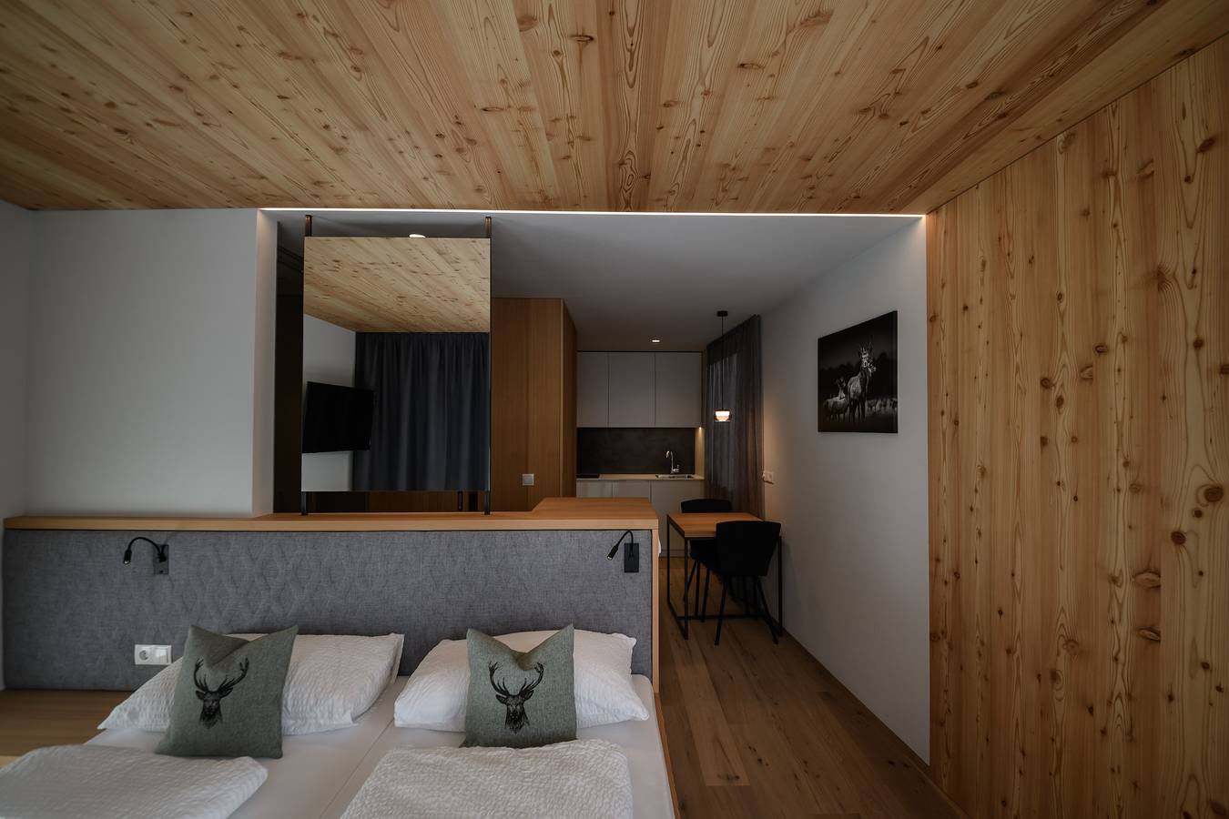 Ganzes Studio, Ferienwohnung 'Apartments Emilia 2' mit Bergblick, Balkon und Wi-Fi in St. Jakob (Sankt Ulrich), St. Ulrich in Gröden
