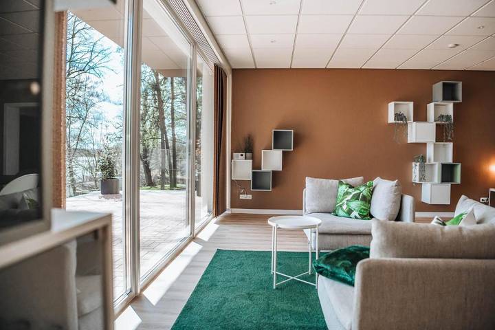Ferienhaus für 16 Personen, mit Balkon und Terrasse sowie Garten und Sauna in Goldberg