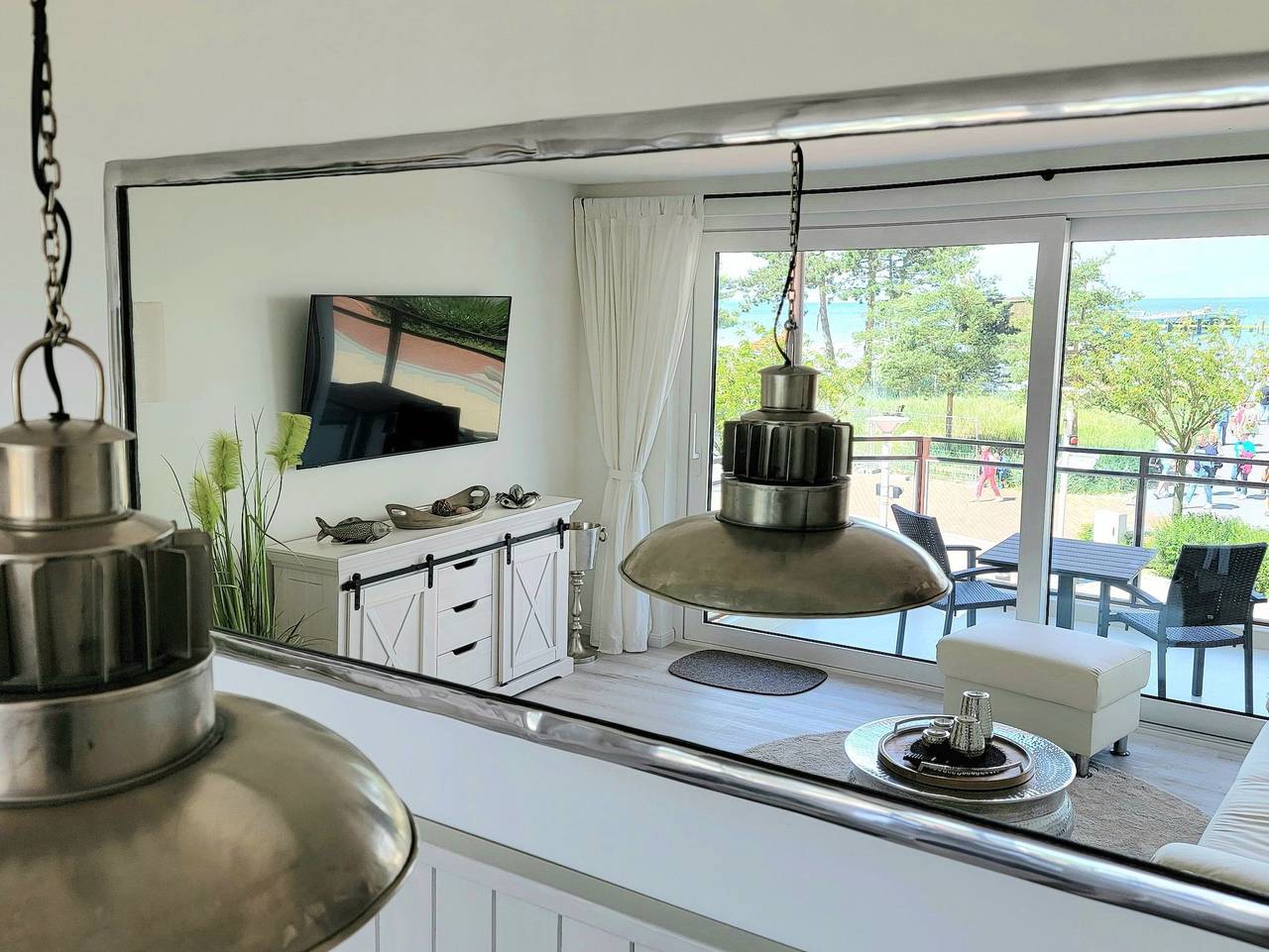 Ganze Ferienwohnung, Strandhaus Meetz - Strandblick 3Zi. 62qm Meerblick, 2xbalkon, 1. Og, o. Fahrst. in Scharbeutz, Ostholstein