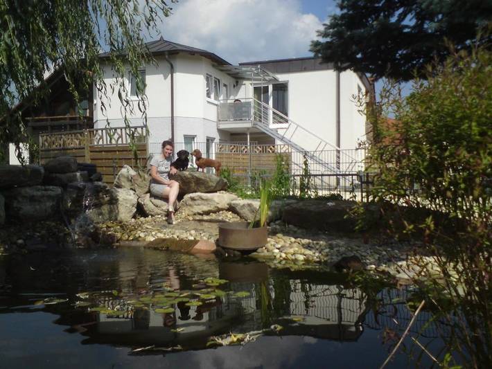 Ferienhaus für 3 Personen, mit Balkon und Terrasse sowie Garten in Lehrensteinsfeld