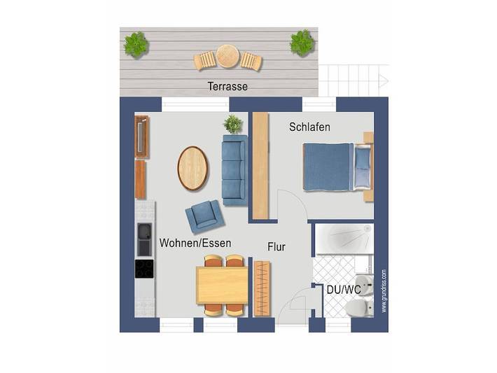 Ferienhaus mit 1 Schlafzimmer in Westoverledingen, Landkreis Leer