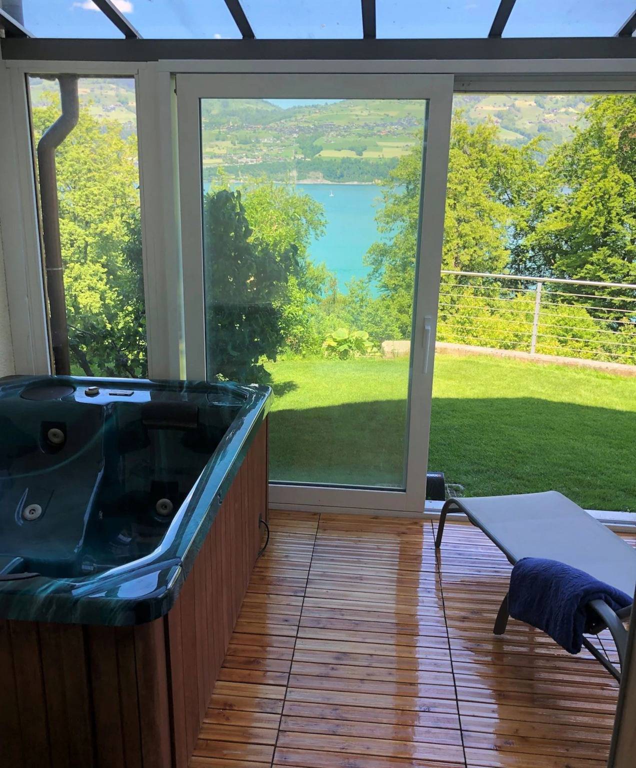 Ganze Ferienwohnung, Seepark, direkt am See in Spiez, Thunersee