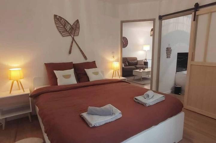 Apartamento entero, Blagnac getaway, T2, spa, garden, parking, tramway in Blagnac, Toulouse region