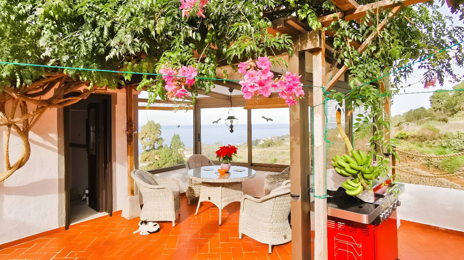 Finca De Los Frutales con Vista Mare, Terrazza Privata e Wi-Fi in Icod de los Vinos, Tenerife Nord