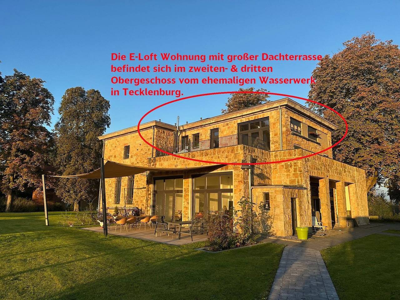 Ganze Ferienwohnung, E-Loft im Wasserwerk in Tecklenburg, Münsterland