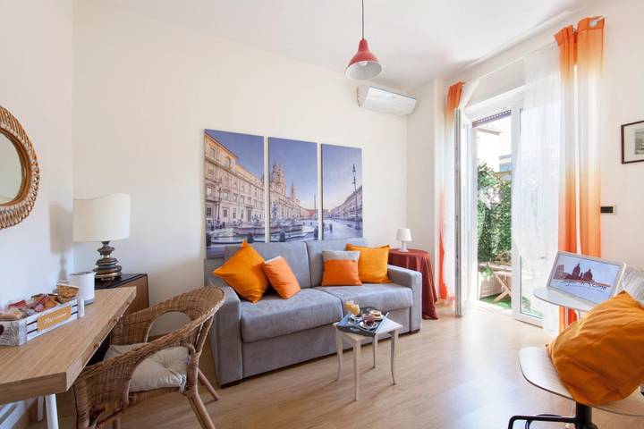 Ganze Wohnung, Apartment 'Il Sogno in Rome' mit Balkon, Wlan und Klimaanlage in Rom, Rom Provinz