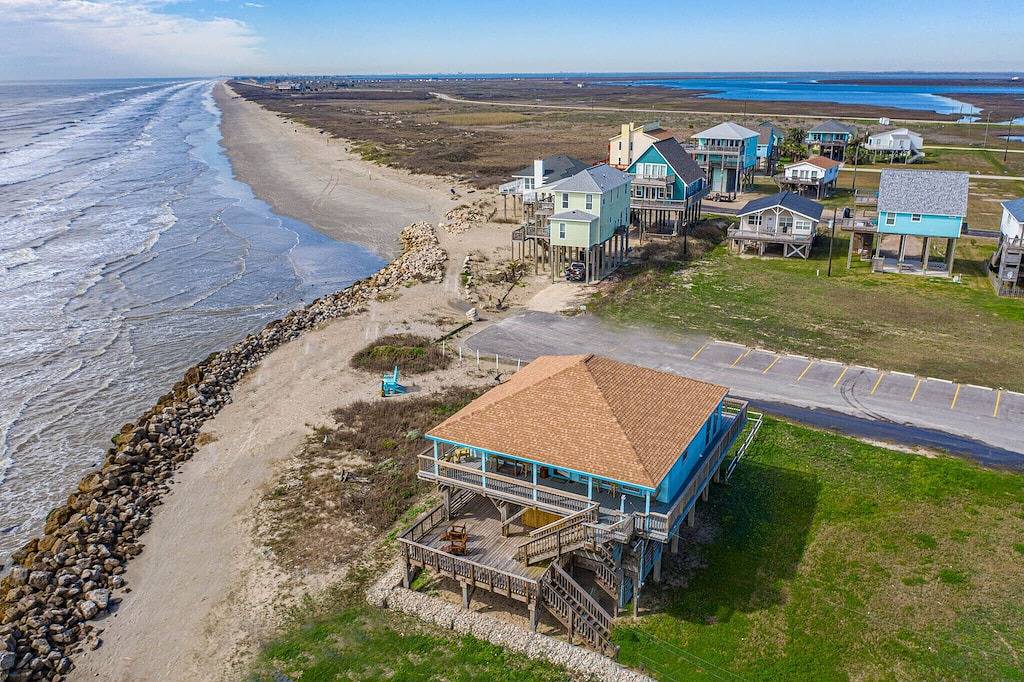Schöne Aussicht vom Haus am Strand - San Luis Pass Freeport Tx in Brazoria County