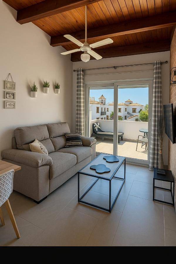Apartamento para 2 personas, con vistas y balcón en La Fontanilla