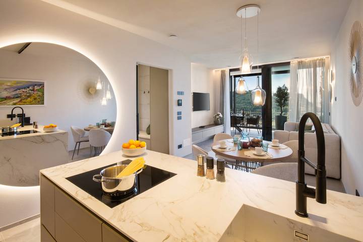 Ferienwohnung für 4 Personen, mit Garten und Sauna sowie Balkon - 1