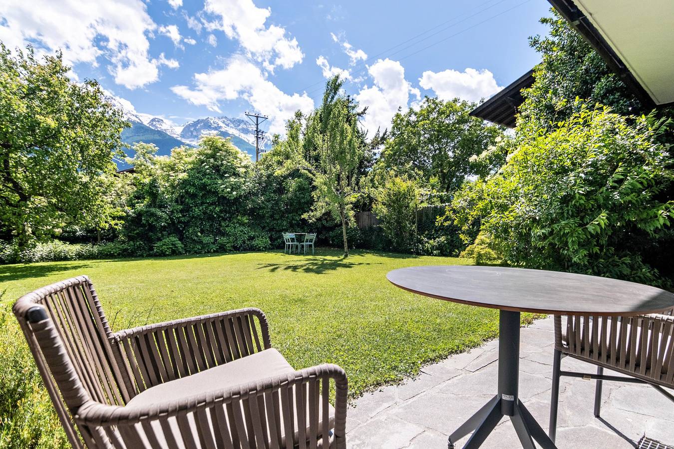 Ganze Wohnung, Ferienwohnung 'Kortscherhof Apt Typ 2-1' mit Bergblick, privater Terrasse und Wlan in Kortsch, Schlanders