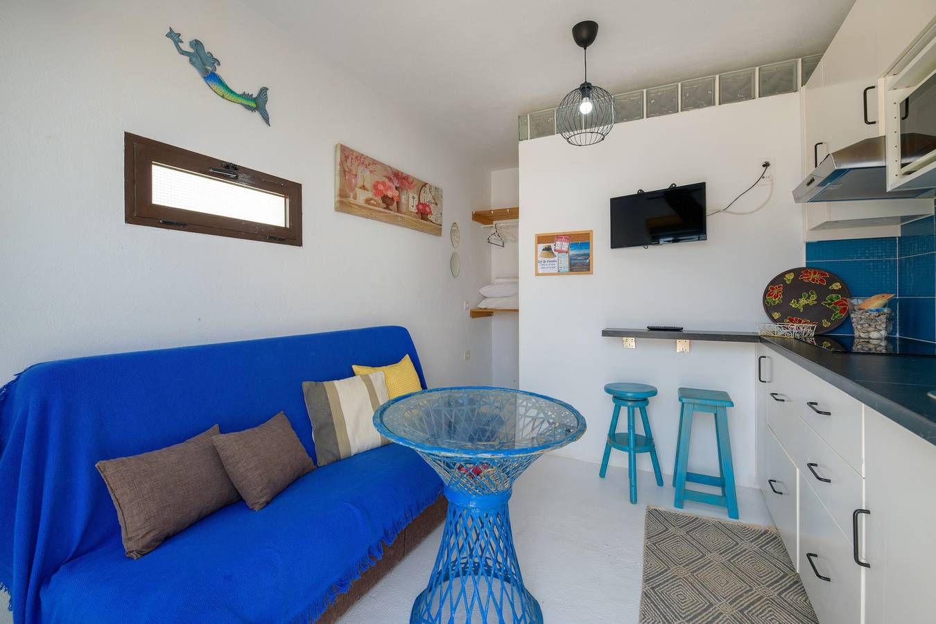 Estudio entero, Estudio de vacaciones 'Loft La Caletilla' con vistas al mar y terraza privada in La Graciosa, Parque Natural Archipiélago Chinijo