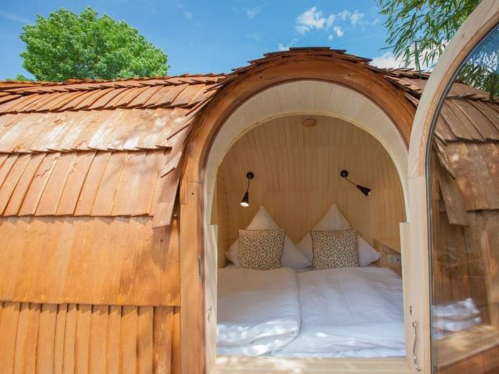 Chalet für 2 Personen, mit Pool und Sauna am Bodensee