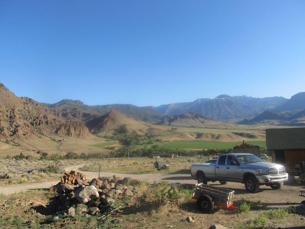 Die Remington - Yellowstone und Cody Cabin mit spektakulärer Aussicht. in Cody (WY), Absaroka Range