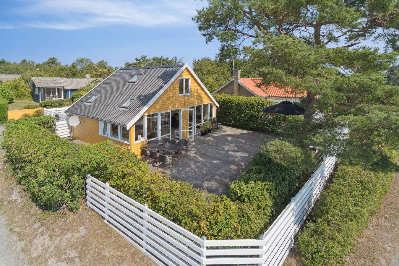 Panoramablick und Dänemarks bester Strand in Balka, Bornholm