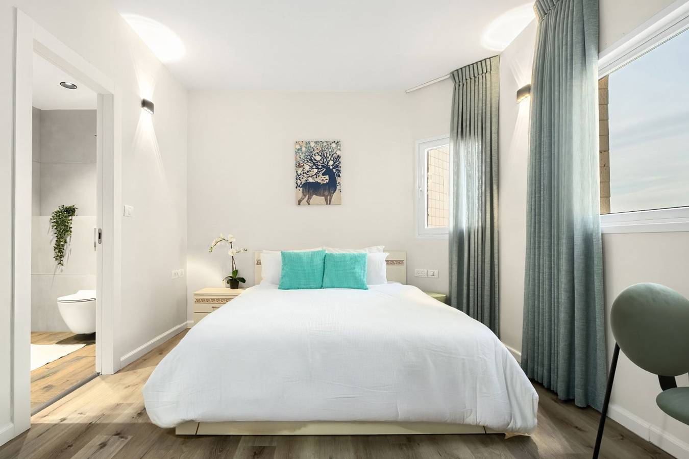 Ganze Wohnung, Netanya Beach & Pool Chic Studio in Netanja, Zentralbezirk (Israel)