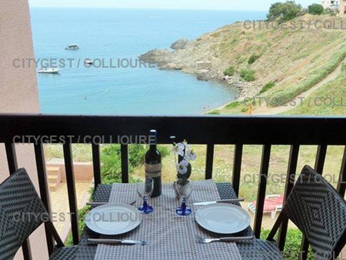 Ganze Wohnung, Renovierte F2-Wohnung, Meerblick, 50m vom Strand, Port-Vendres in La Côte Vermeille, Port-Vendres