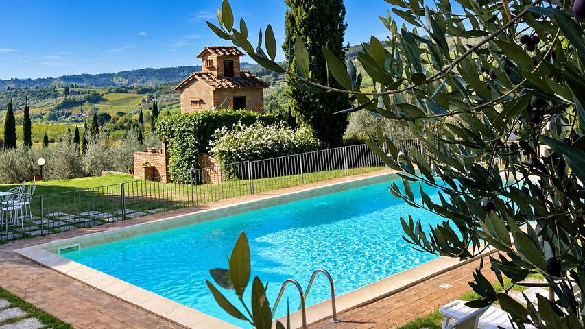 Vakantiehuis voor 8 personen met balkon in San Gimignano, Provincie Siena