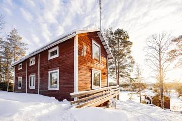 Hotel für 2 Personen, mit Sauna und Ausblick sowie Garten, mit Haustier in Lappland (Schweden)