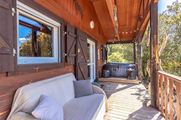 Bungalow für 4 Personen, mit Garten und Whirlpool, mit Haustier in Languedoc-Roussillon