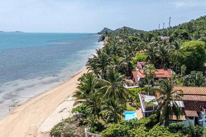 Apartamento para 8 personas, con balcón y vistas además de jardín y piscina en Koh Samui