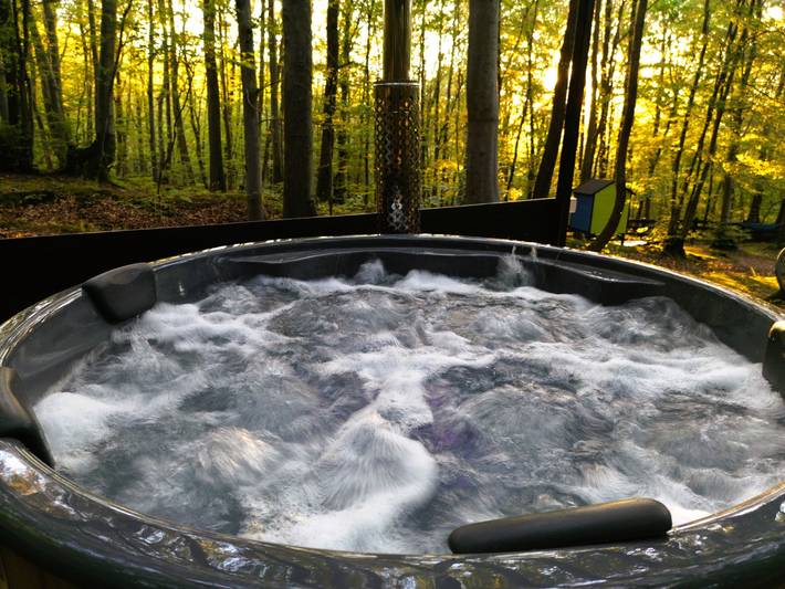 Ferienhaus für 4 Personen, mit Sauna und Pool sowie Terrasse, mit Haustier