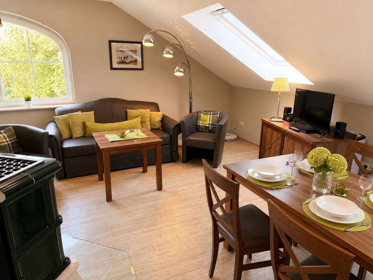Ganze Ferienwohnung, Gutshaus Fewo Polarstern - 5 Polarstern in Garz/Rügen, Bergen auf Rügen und Umgebung