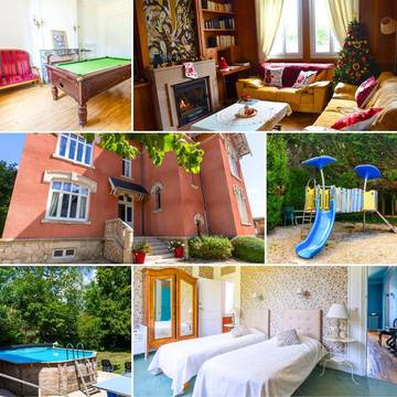 Gîte pour 15 personnes, avec vue ainsi que piscine et jardin, adapté aux familles à Montier-en-Der
