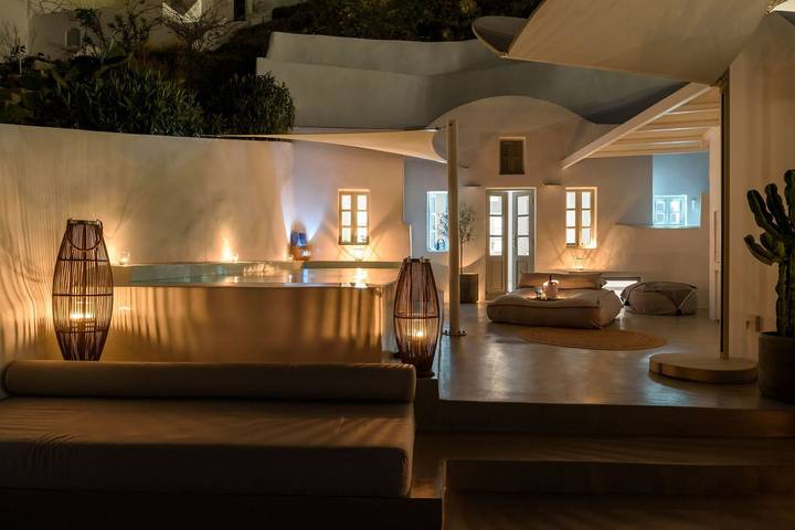 Villa pour 4 personnes, avec jardin ainsi que vue sur l’océan et terrasse à Oia - 2