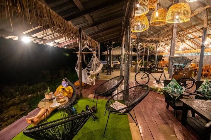 Vakantiepark voor 2 personen, with uitzicht and zwembad as well as tuin, met huisdier op Koh Chang