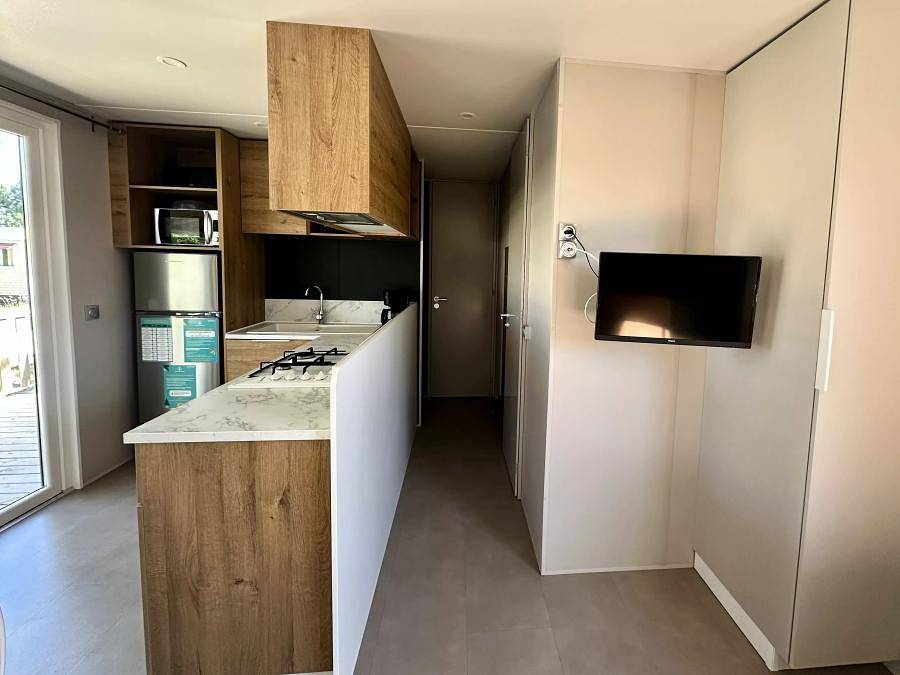 Camping Le Braou - Mobilheim 6 personen - 4 Zimmer 6 Personen Klimatisiert + Tv in Audenge, Arcachon und Umgebung