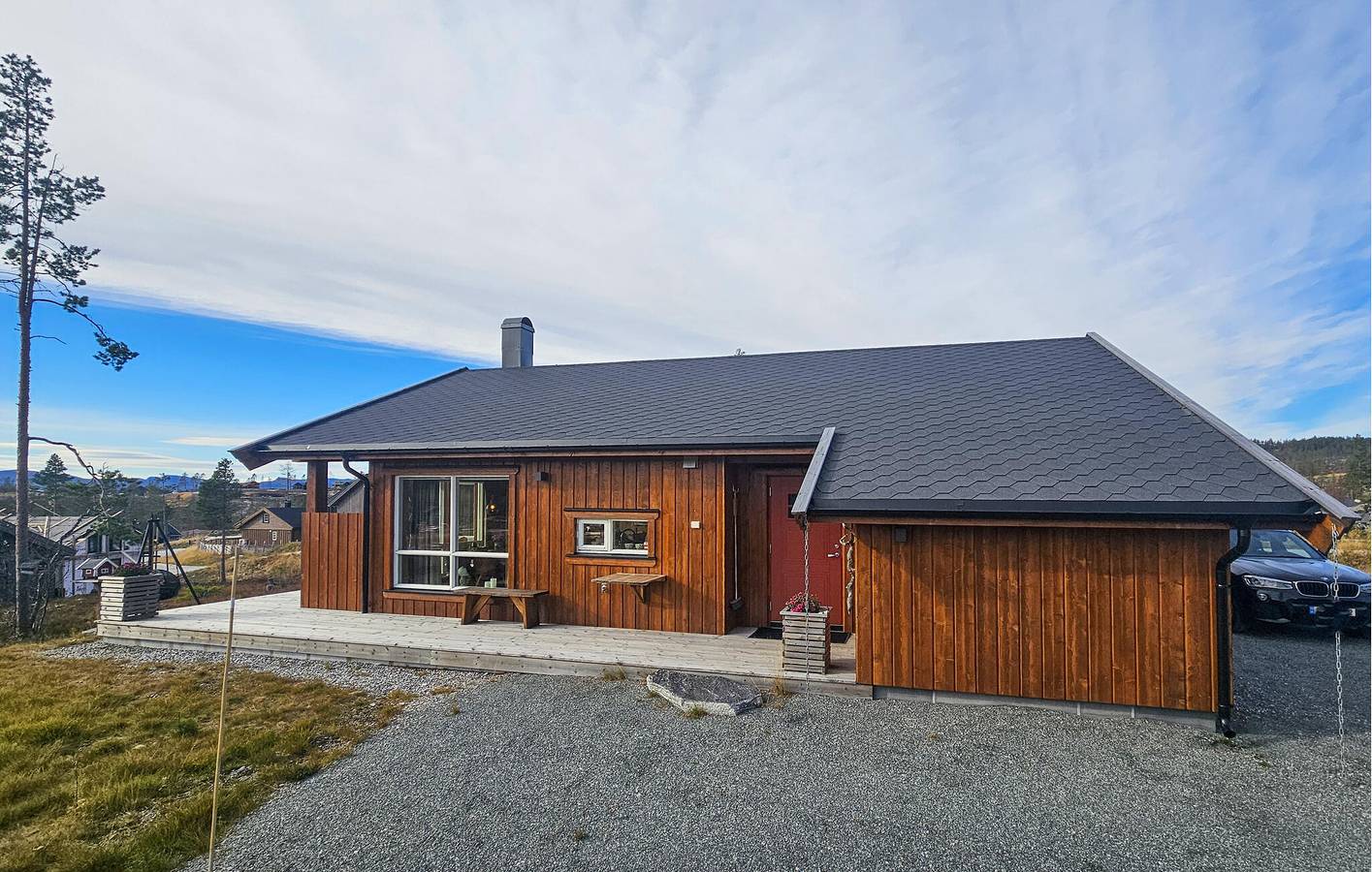 Ferienhaus für 6 Personen mit Terrasse in Flå