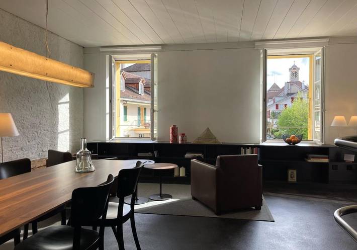 Ferienwohnung für 6 Personen, mit Seeblick und Ausblick in Murten