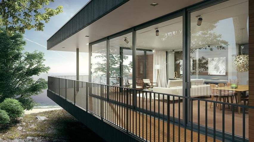 Ferienhaus für 6 Personen, mit Garten und Terrasse sowie Ausblick und Sauna, kinderfreundlich in Flensburger Förde