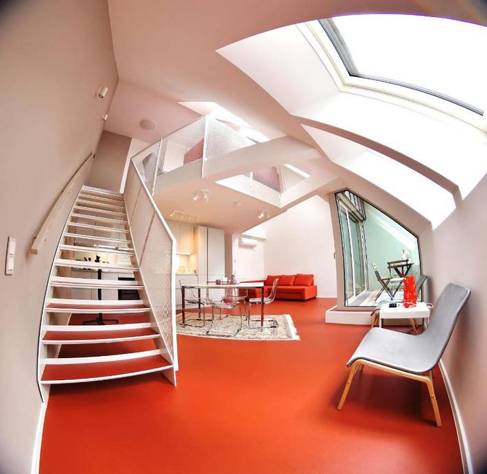 Ferienwohnung für 8 Personen, mit Balkon und Terrasse sowie Ausblick in Wien