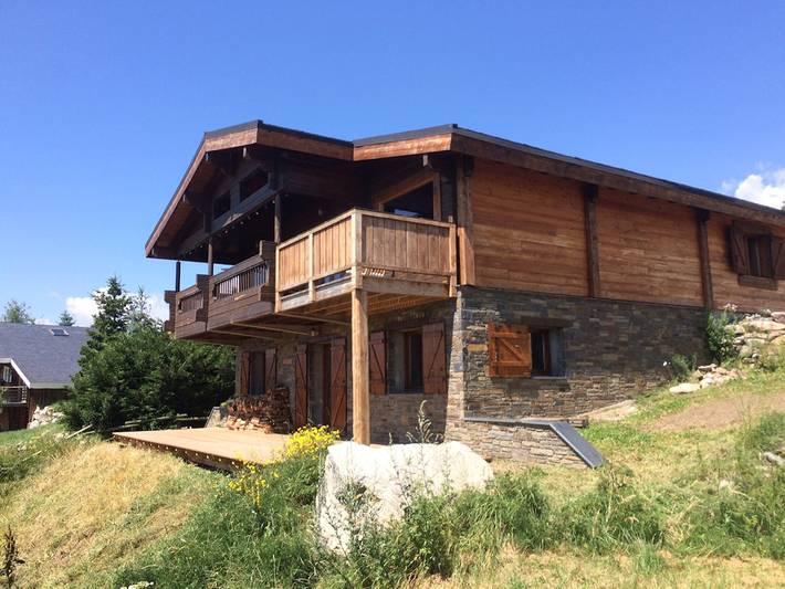 Chalet pour 10 personnes, avec jardin et piscine ainsi que balcon et sauna - 1