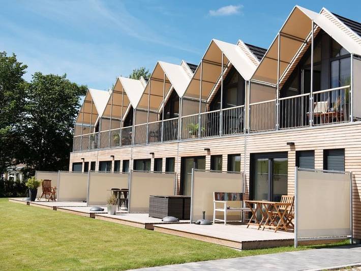 Ferienhaus für 3 Personen, mit Balkon und Garten - 1