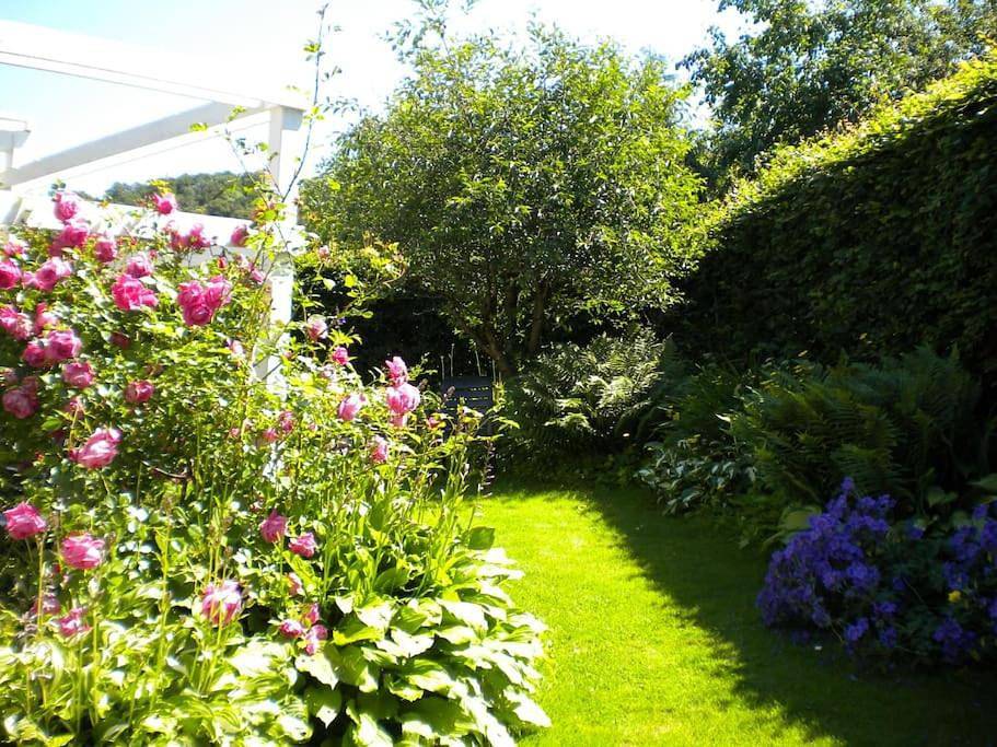 Villa med blommande trädgård, centralt Båstad in Bastad, Bjärehalvön