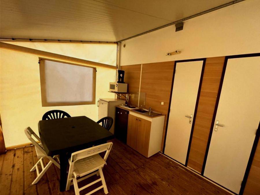 Camping Paradis les Rives de l'Hérault - Bungalow de lona 4 personas - Tithome sin ducha in Gignac, Región de Lodève