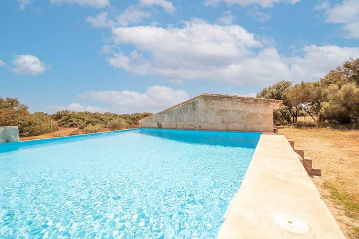 Finca mit Hund für 3 Personen, mit Pool und Garten, mit Haustier in Es Trenc