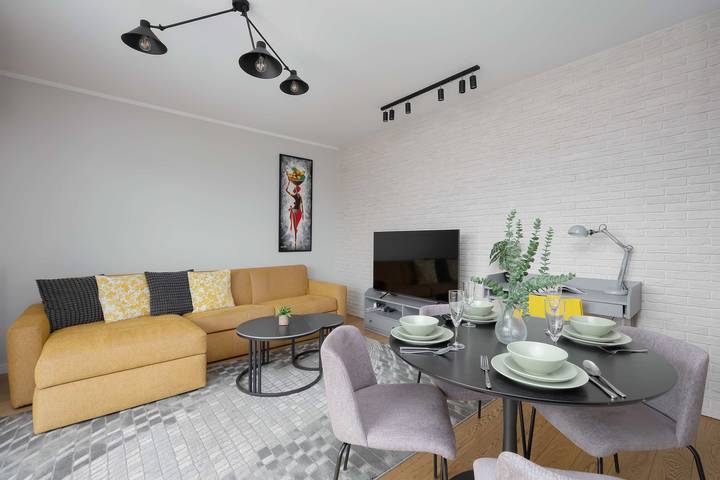 Apartament wakacyjny dla 4 osób, z balkon/ taras, Dla rodziny w Białołęka