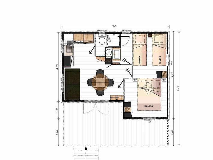 Chalet für 4 Personen, mit Sauna und Pool sowie Kinderpool im Jura - 3