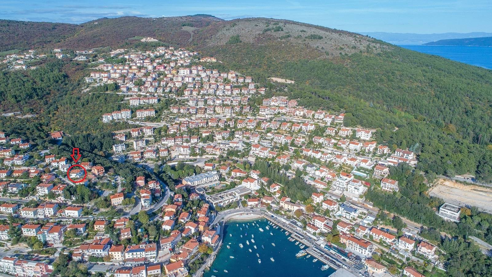 Ganze Wohnung, Studio für 2 Personen nur 200 m vom Meer entfernt in Rabac, Labin-Rabac