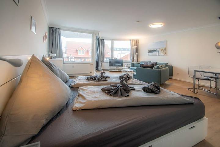 Ferienwohnung für 2 Personen, mit Balkon auf Borkum - 4