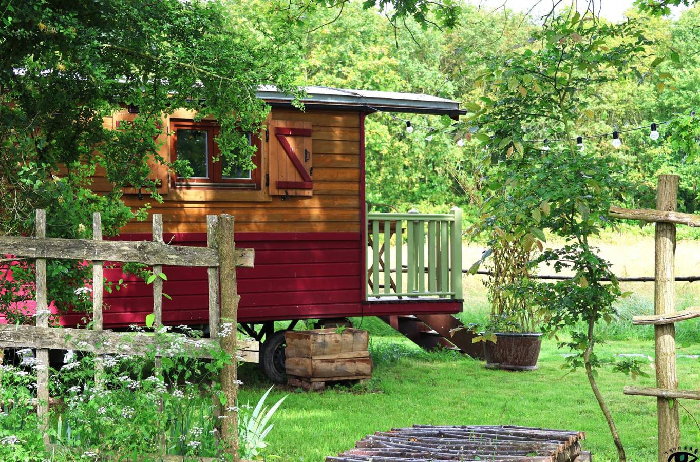 La Roulotte au Cabaret des Oiseaux in Martigné-Ferchaud, Fougères-Vitré