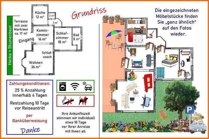 Gîte pour 4 personnes, avec jardin et terrasse à Spay (Allemagne) - 2