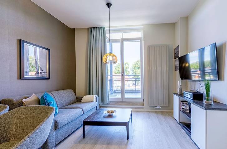 Ferienwohnung für 3 Personen, mit Sauna und Balkon, mit Haustier in Wustrow