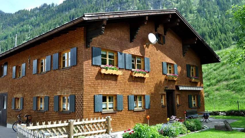 Ferienwohnung für 4 Personen, mit Garten in Hinterstein