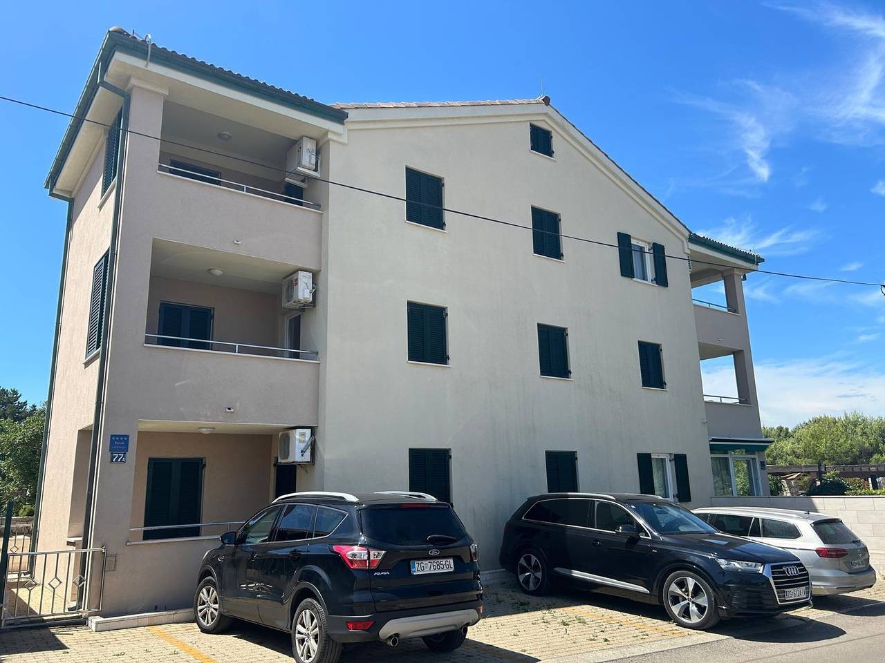 Ganze Wohnung, 2-Zimmer-Ferienwohnung mit Balkon und Meerblick Punat, Krk A-23621-a in Punat, Krk