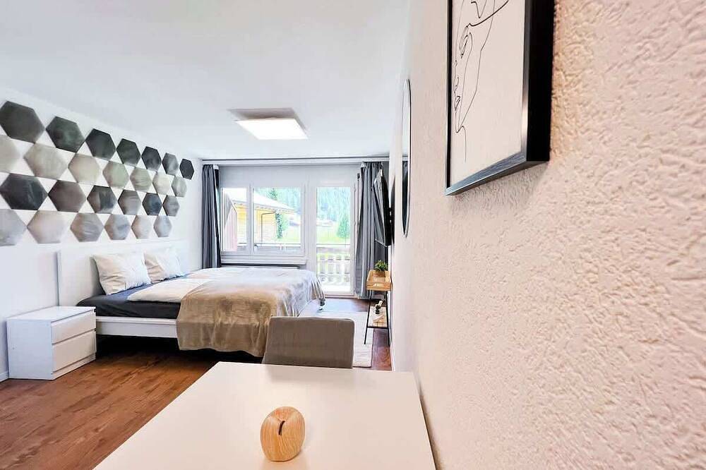 Ganze Wohnung, Panorama Wohnung für 2 nahe Zermatt in Täsch, Walliser Alpen